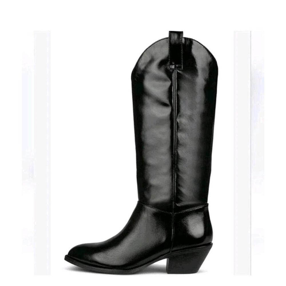 Jeffrey Campbell Blade to Black Western Cowboy Boots Size 5 NIB!!!